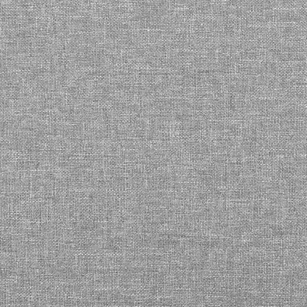 Boxspringbett mit Matratze Hellgrau 200x200 cm Stoff