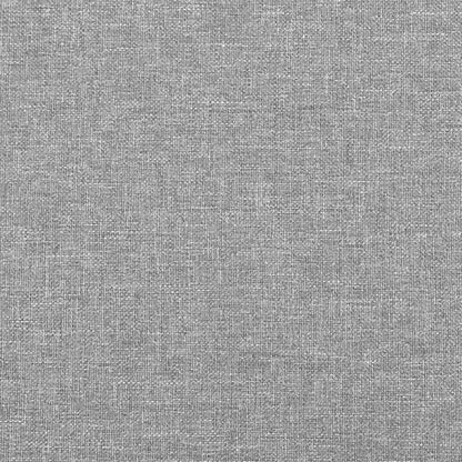 Boxspringbett mit Matratze Hellgrau 200x200 cm Stoff