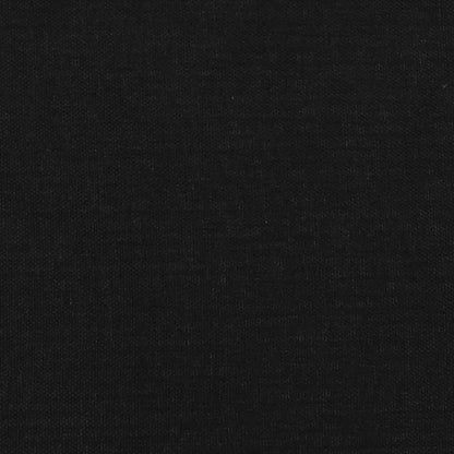Boxspringbett mit Matratze Schwarz 80x200 cm Stoff