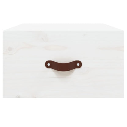 Wand-Nachttische 2 Stk. Weiß 40x29,5x22 cm