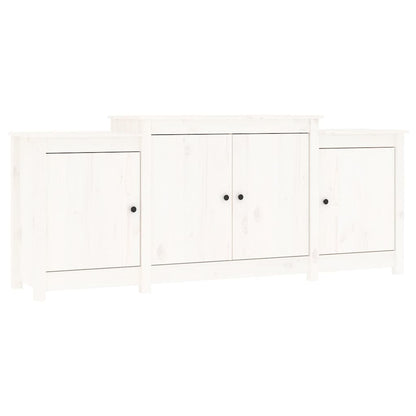 Sideboard Weiß 164x37x68 cm Massivholz Kiefer