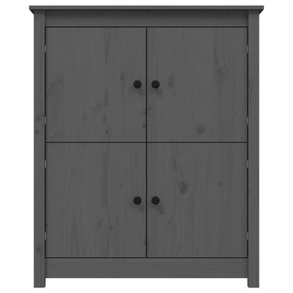 Sideboard Grau 83x41,5x100 cm Massivholz Kiefer