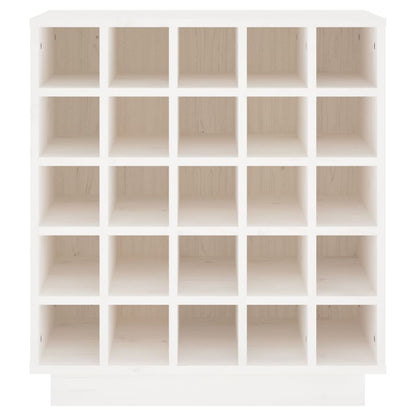 Weinregal Weiß 55,5x34x61 cm Massivholz Kiefer
