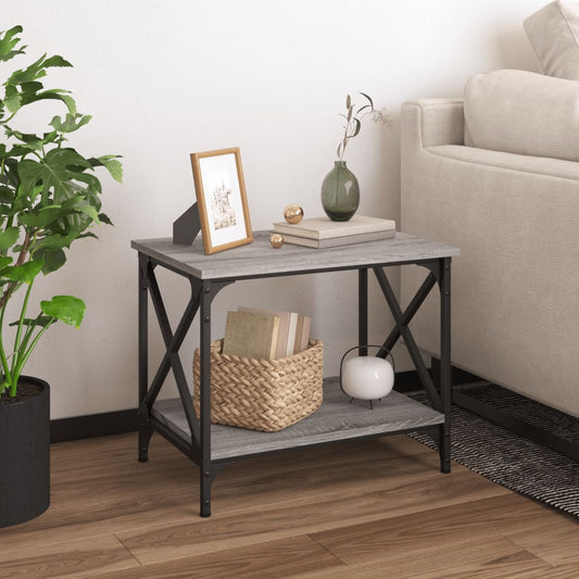 Beistelltisch Grau Sonoma 55x38x45 cm Holzwerkstoff