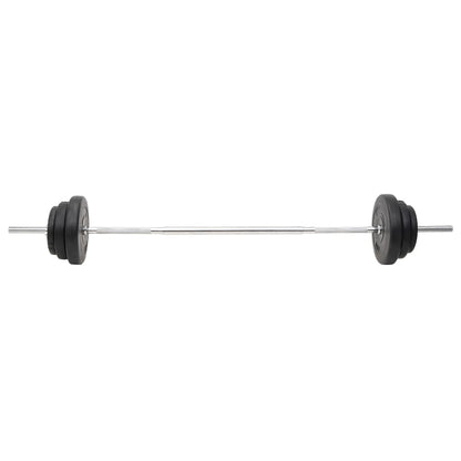 Langhantel und Kurzhantel mit Gewichten 90 kg