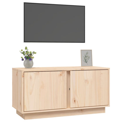 TV-Schrank 80x35x40,5 cm Massivholz Kiefer