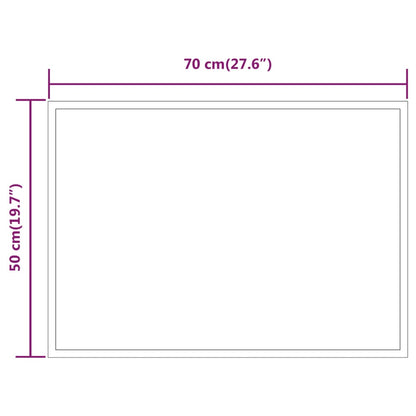 LED-Badspiegel 50x70 cm