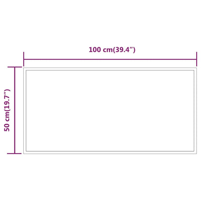 LED-Badspiegel 50x100 cm