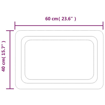 LED-Badspiegel 40x60 cm