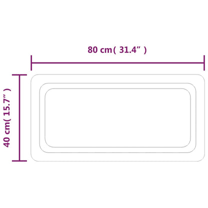 LED-Badspiegel 40x80 cm