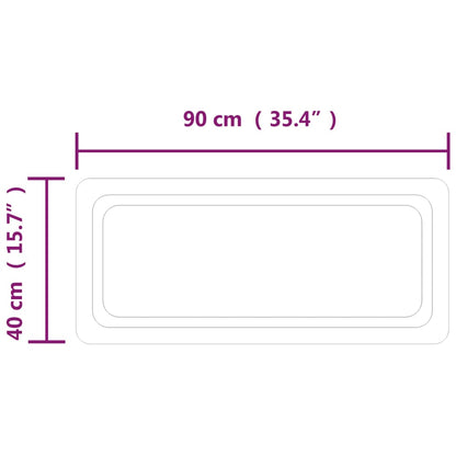 LED-Badspiegel 40x90 cm