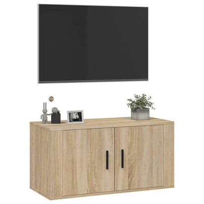 TV-Wandschrank Sonoma-Eiche 80x34,5x40 cm
