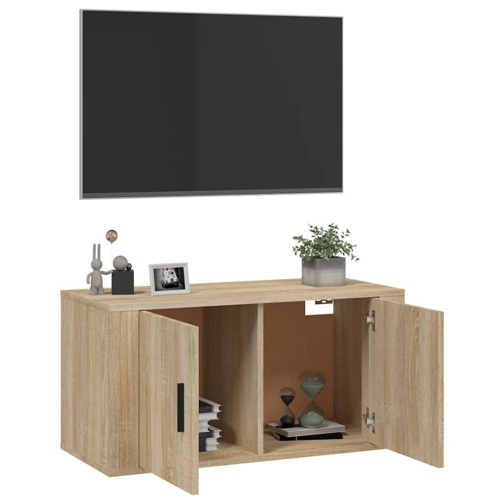 TV-Wandschrank Sonoma-Eiche 80x34,5x40 cm