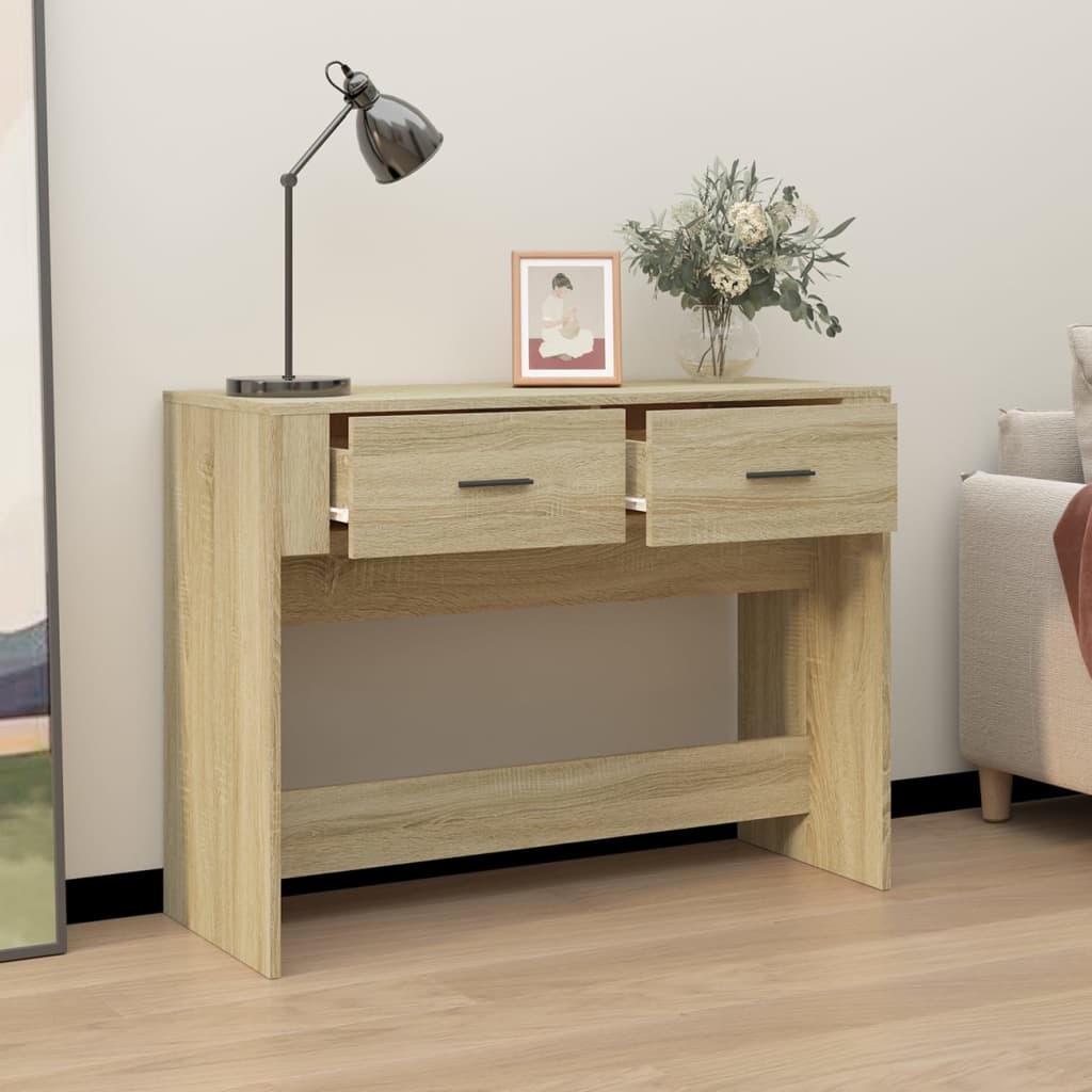 Konsolentisch Sonoma-Eiche 100x39x75 cm Holzwerkstoff