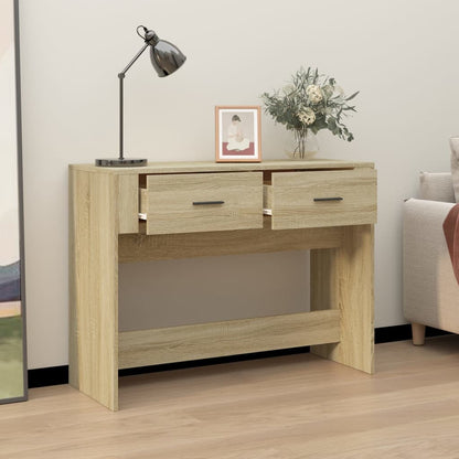 Konsolentisch Sonoma-Eiche 100x39x75 cm Holzwerkstoff