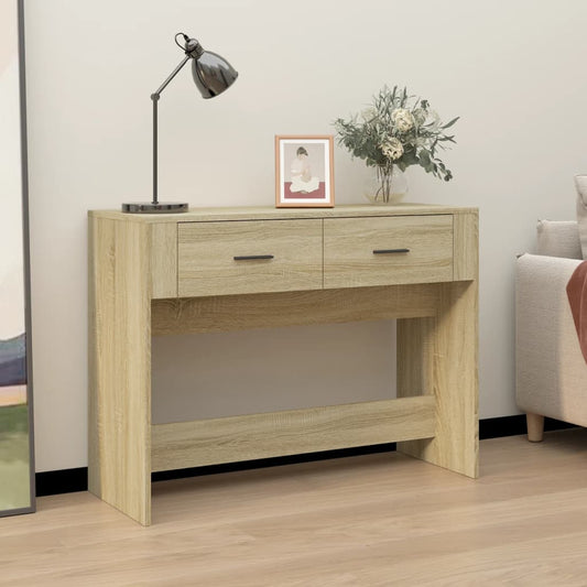 Konsolentisch Sonoma-Eiche 100x39x75 cm Holzwerkstoff