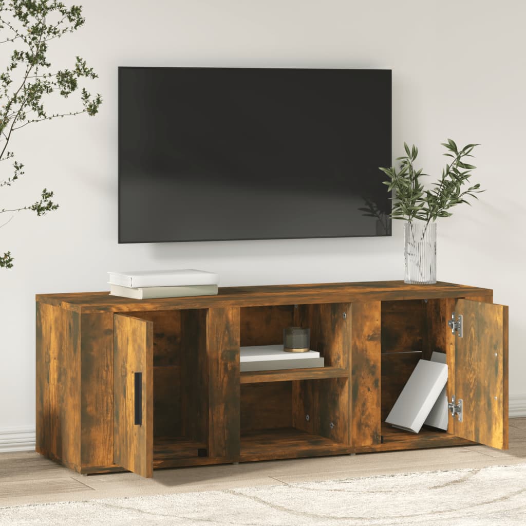 TV-Schrank Räuchereiche 100x31,5x35 cm Holzwerkstoff