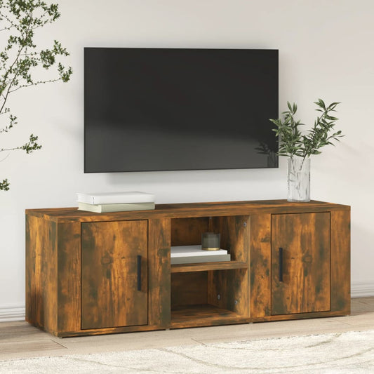TV-Schrank Räuchereiche 100x31,5x35 cm Holzwerkstoff