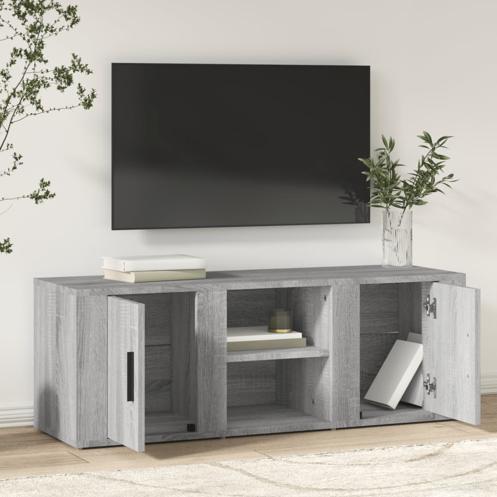TV-Schrank Grau Sonoma 100x31,5x35 cm Holzwerkstoff