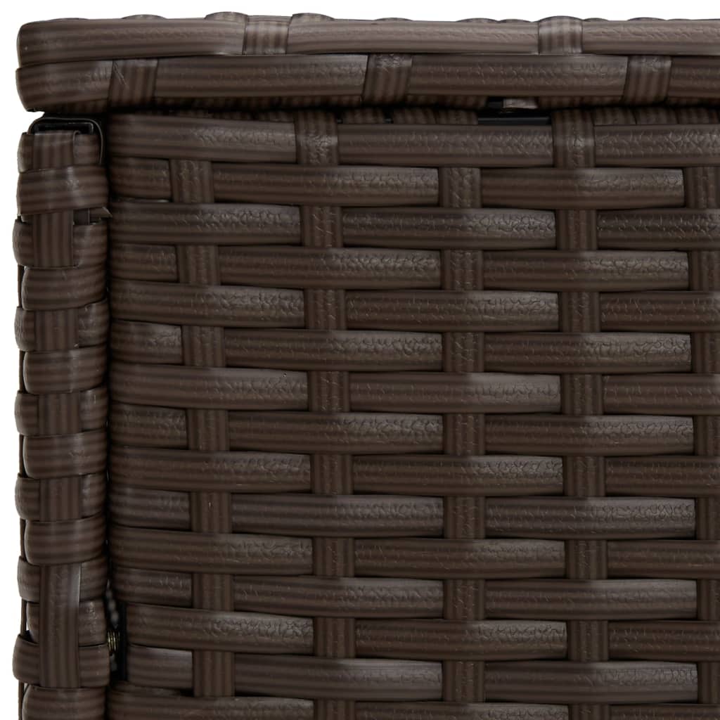 Beistelltische 3 Stk. Braun Poly Rattan