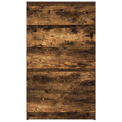 Schubladenschrank Räuchereiche 60x36x103 cm Holzwerkstoff