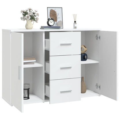 Sideboard Weiß 91x29,5x65 cm Holzwerkstoff