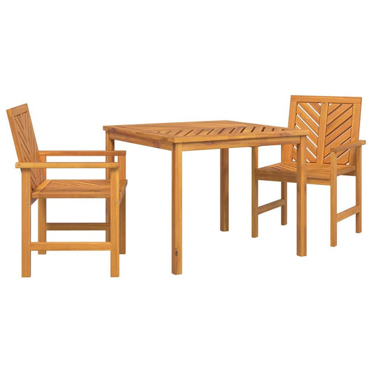 Garten Essgruppe 3 pcs Braun 90 x 90 x 74 cm Akazie Massivholz