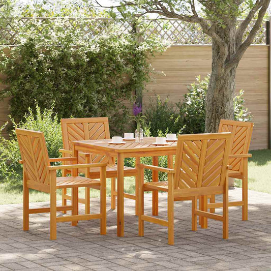 Garten Essgruppe 5 pcs Braun 90 x 90 x 74 cm Akazie Massivholz