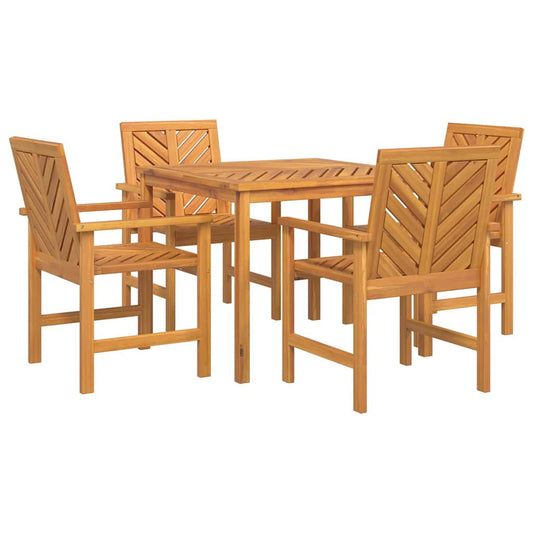 Garten Essgruppe 5 pcs Braun 90 x 90 x 74 cm Akazie Massivholz