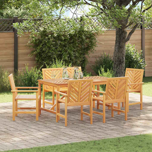 Garten Essgruppe 6 pcs Braun 150 x 90 x 74 cm Akazie Massivholz