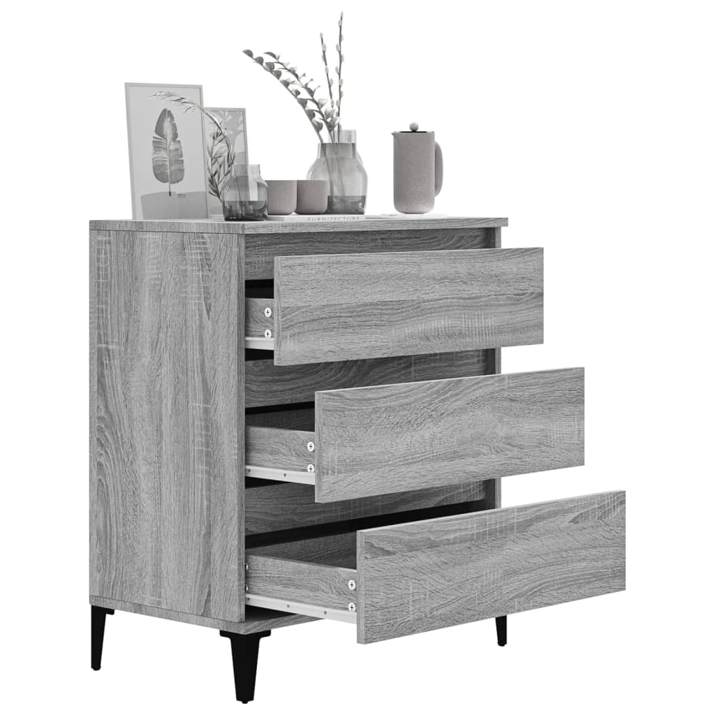 Sideboard Grau Sonoma 60x35x70 cm Holzwerkstoff