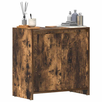 Badschrank Räuchereiche 60x33x61 cm Holzwerkstoff