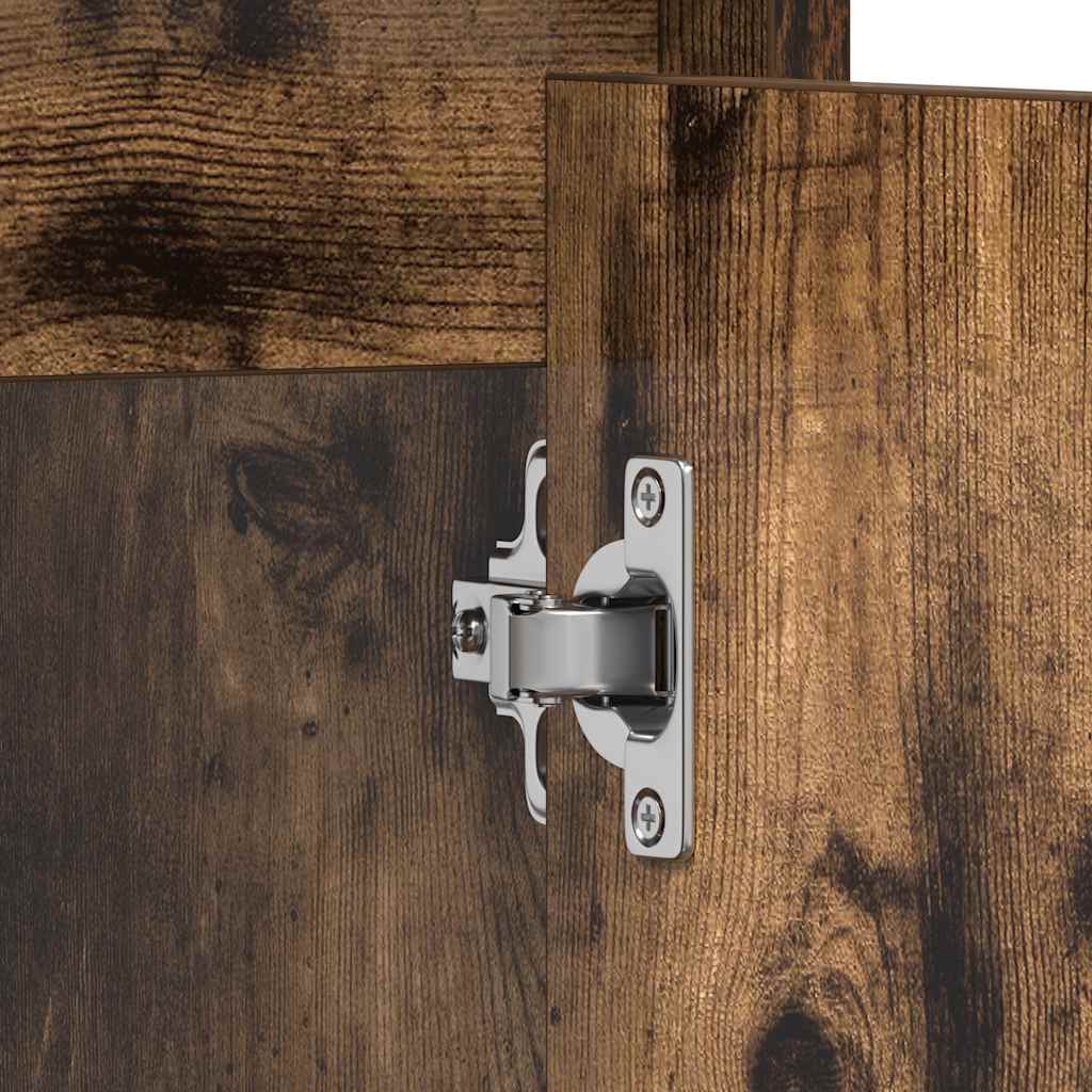 Badschrank Räuchereiche 60x33x61 cm Holzwerkstoff