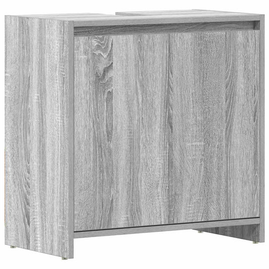 Badschrank Grau Sonoma 60x33x61 cm Holzwerkstoff