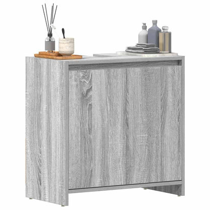 Badschrank Grau Sonoma 60x33x61 cm Holzwerkstoff