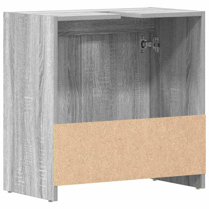 Badschrank Grau Sonoma 60x33x61 cm Holzwerkstoff
