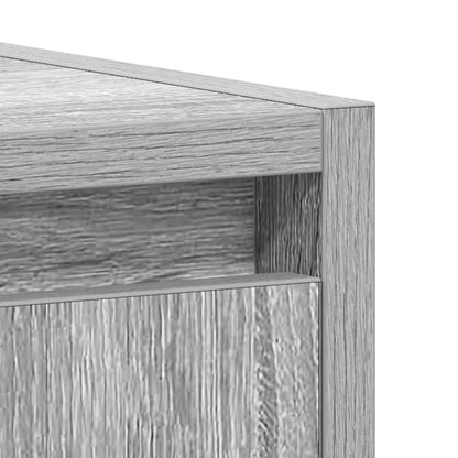 Badschrank Grau Sonoma 60x33x61 cm Holzwerkstoff