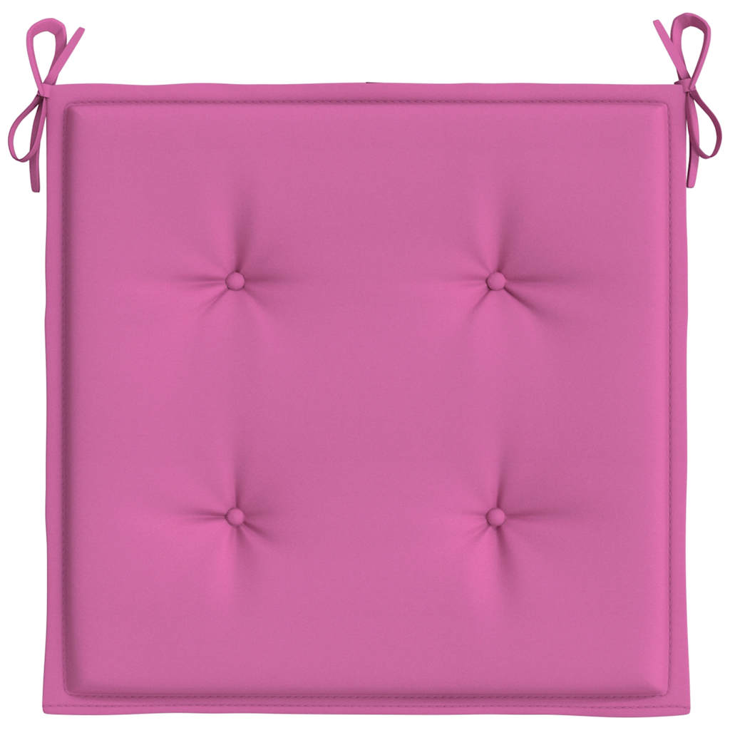 Gartenstuhl-Kissen 2 Stk. Rosa 40x40x4 cm Stoff