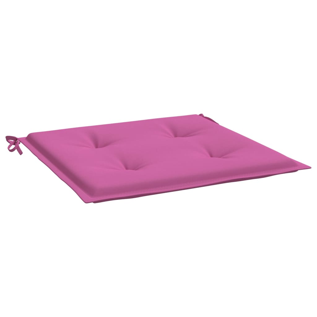 Gartenstuhl-Kissen 4 Stk. Rosa 40x40x4 cm Stoff