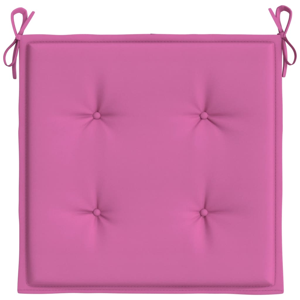 Gartenstuhl-Kissen 4 Stk. Rosa 40x40x4 cm Stoff