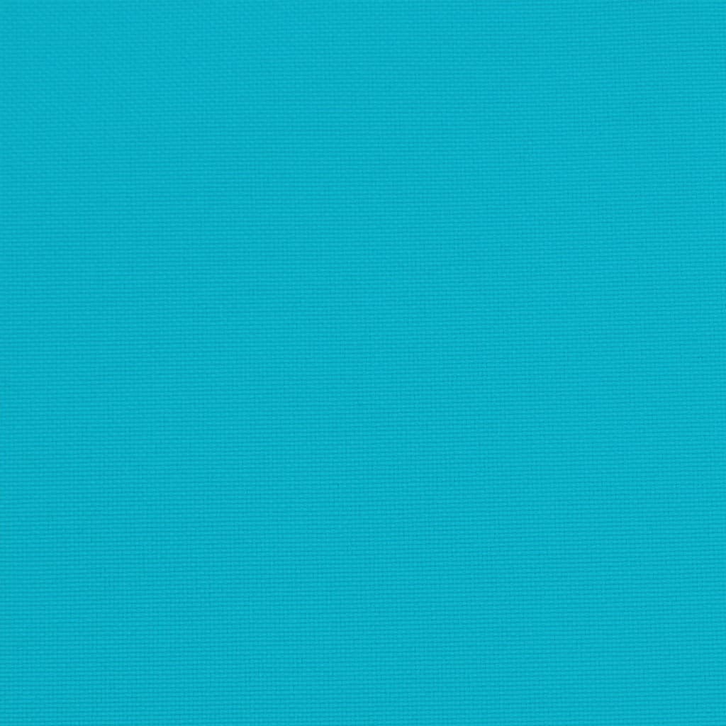 Gartenstuhl-Kissen 2 Stk. Türkis 40x40x4 cm Stoff