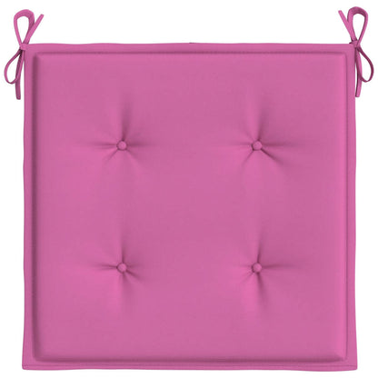 Gartenstuhl-Kissen 2 Stk. Rosa 50x50x4 cm Stoff