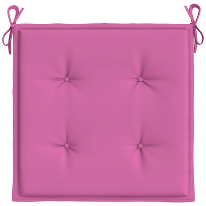 Gartenstuhl-Kissen 6 Stk. Rosa 50x50x4 cm Stoff