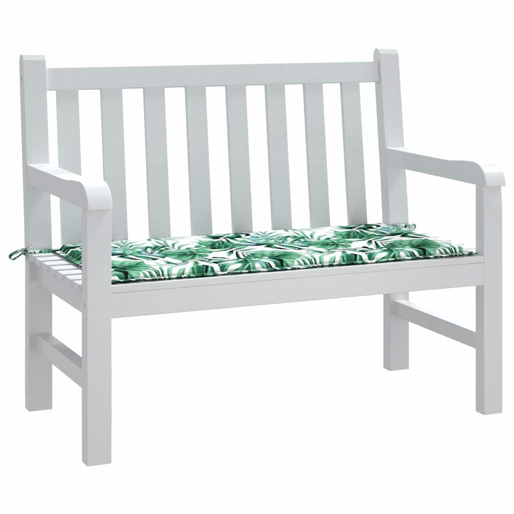 Gartenbank-Kissen Floral Grün 100 x 50 x 4 cm Oxford Stoff