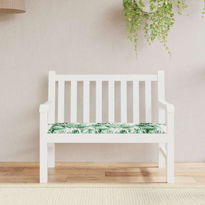 Gartenbank-Auflage Blattmuster 120x50x4 cm Oxford-Gewebe