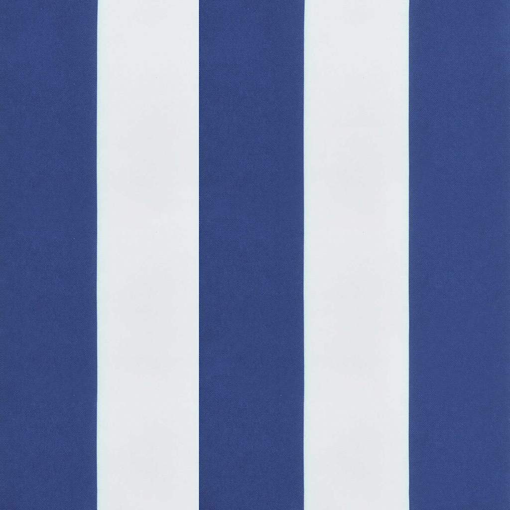 Gartenbank-Kissen Blau und weiß 180 x 50 x 4 cm Oxford Stoff