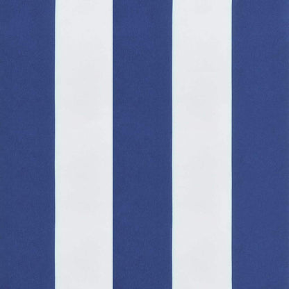 Gartenbank-Kissen Blau und weiß 180 x 50 x 4 cm Oxford Stoff