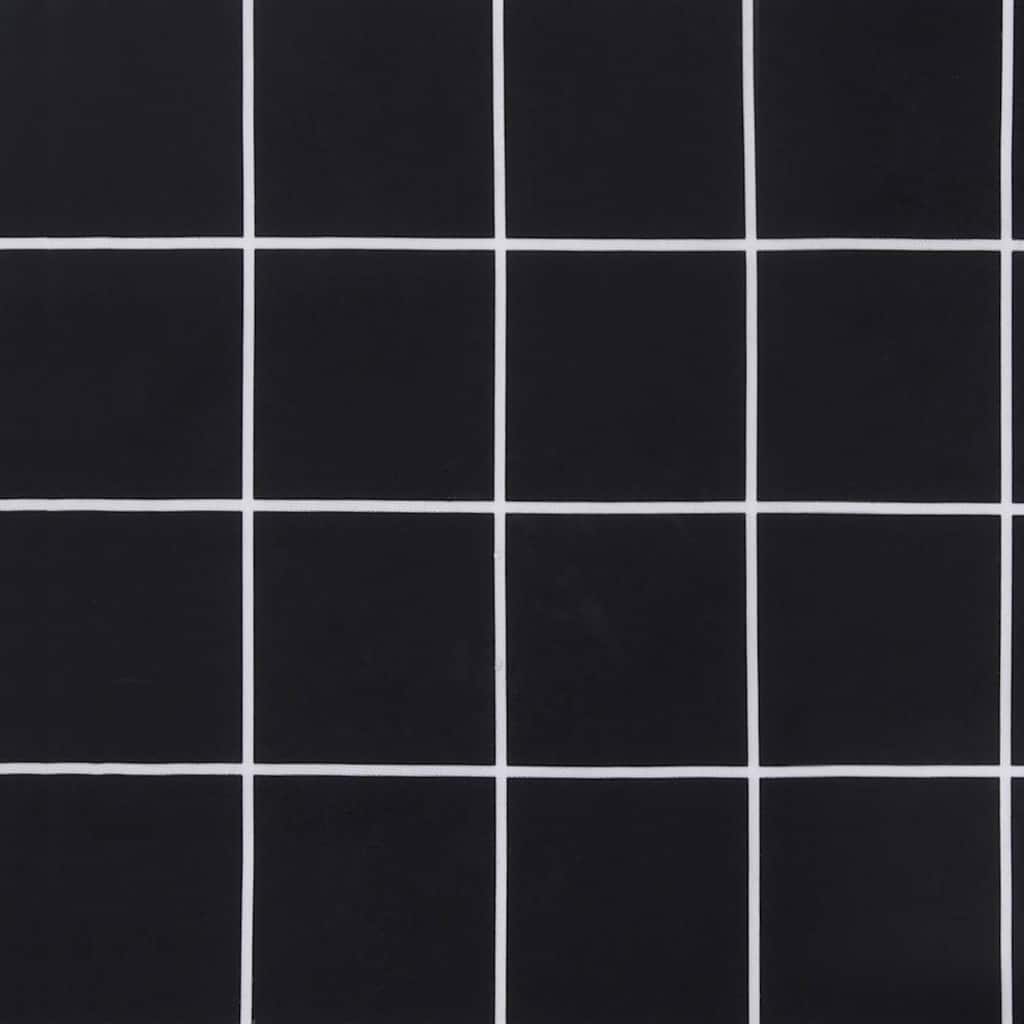 Gartenbank-Kissen Plaid Schwarz 180 x 50 x 4 cm Oxford Stoff