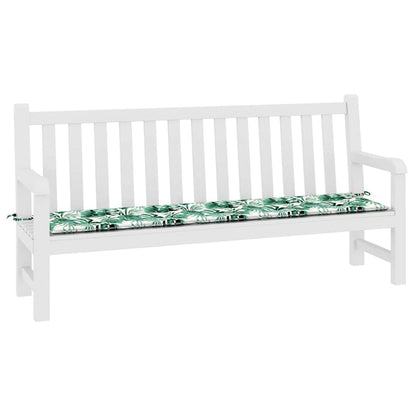 Gartenbank-Kissen Floral Grün 200 x 50 x 4 cm Oxford Stoff