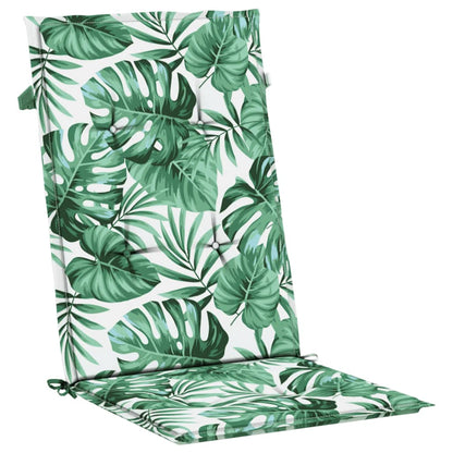 Hochlehner-Auflagen 6 Stk. Blattmuster Stoff